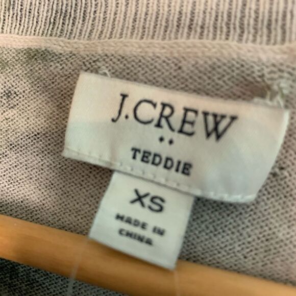 NWT J.Crew Teddy crew neck sweater. XS - Picture 2 of 3